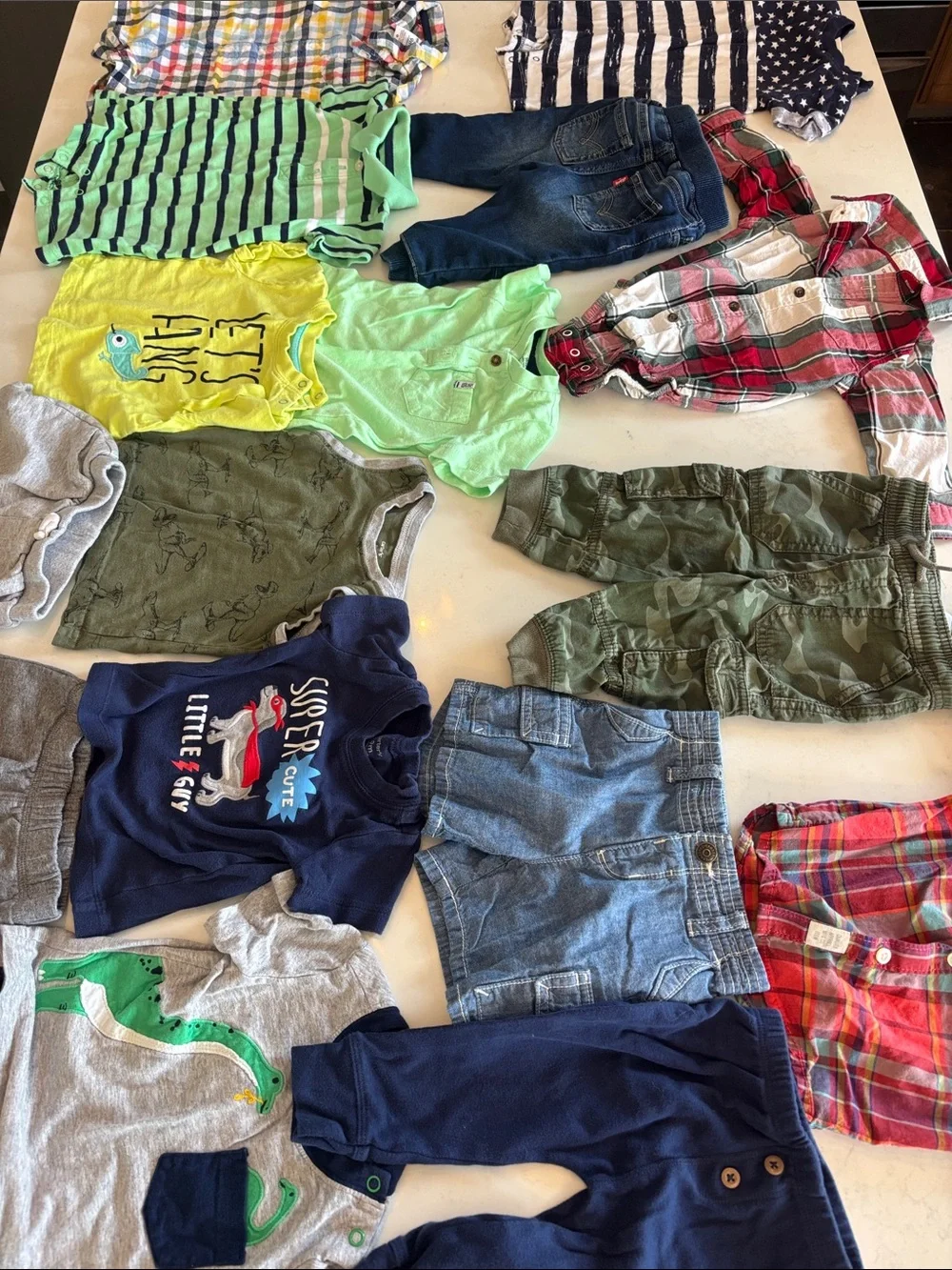 Levi’s  Dark Blue Knit Denim Jogger Pants size 9 month PLUS 16 more BUNDLE.